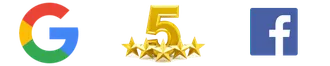 Rated 5 stars on Google and Facebook